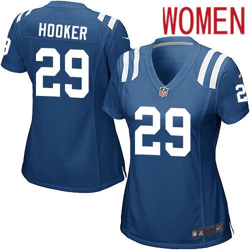 Women Indianapolis Colts #29 Malik Hooker Nike Royal Game Player NFL Jersey->women nfl jersey->Women Jersey